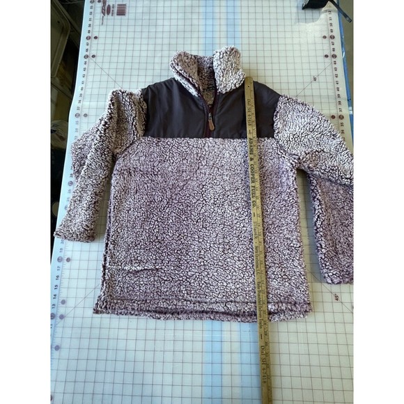 Mauve Pink Woman’s Long Sleeve 1/4 Zip Pullover Sherpa Jacket Small/Medium - Picture 10 of 10